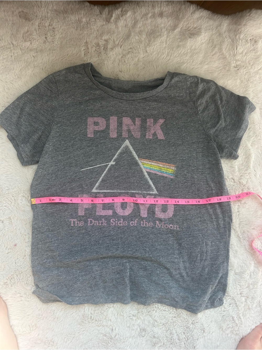 Pink Floyd Graphic Tee - Gray with Pink Logo